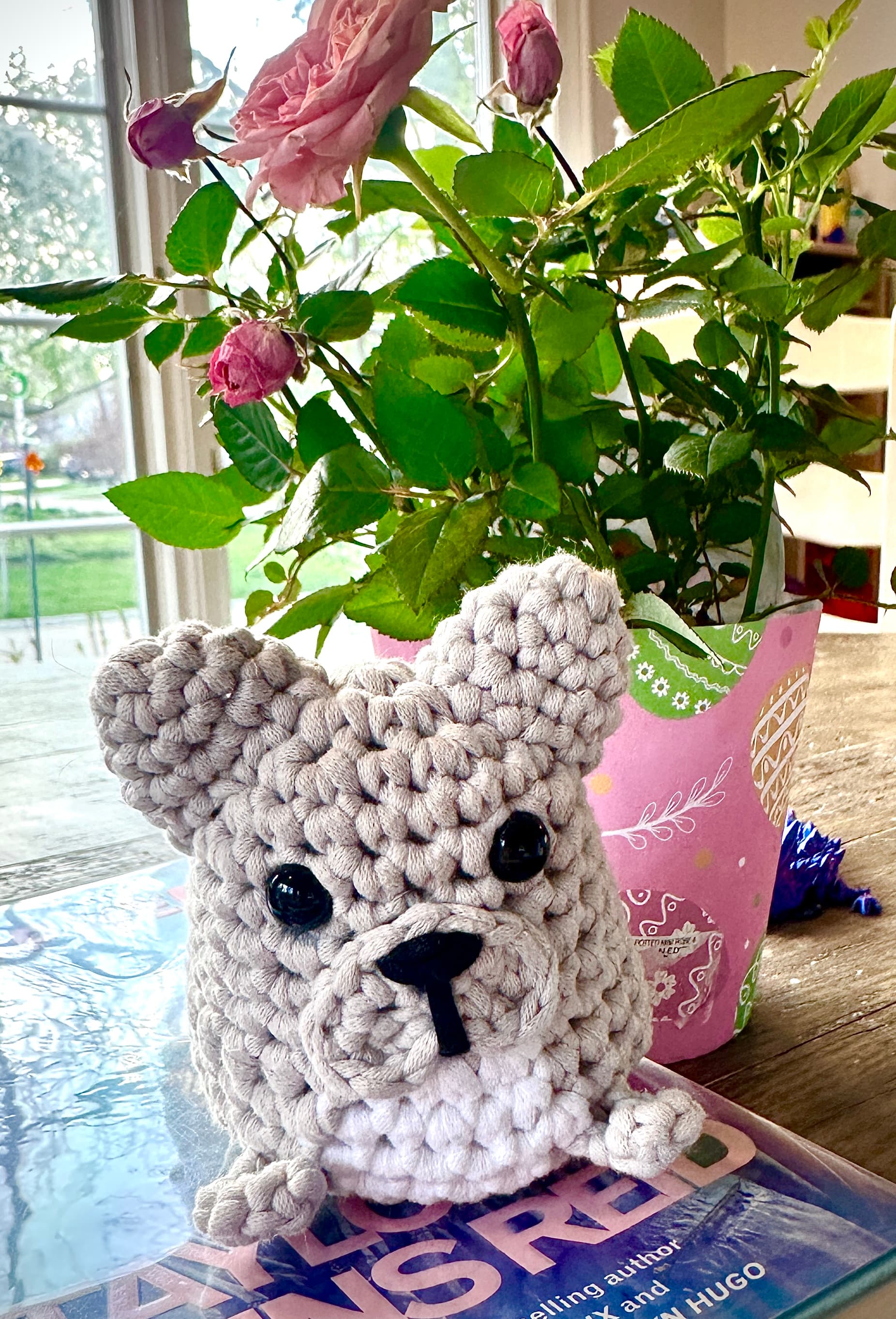 Handmade crochet French Bulldog